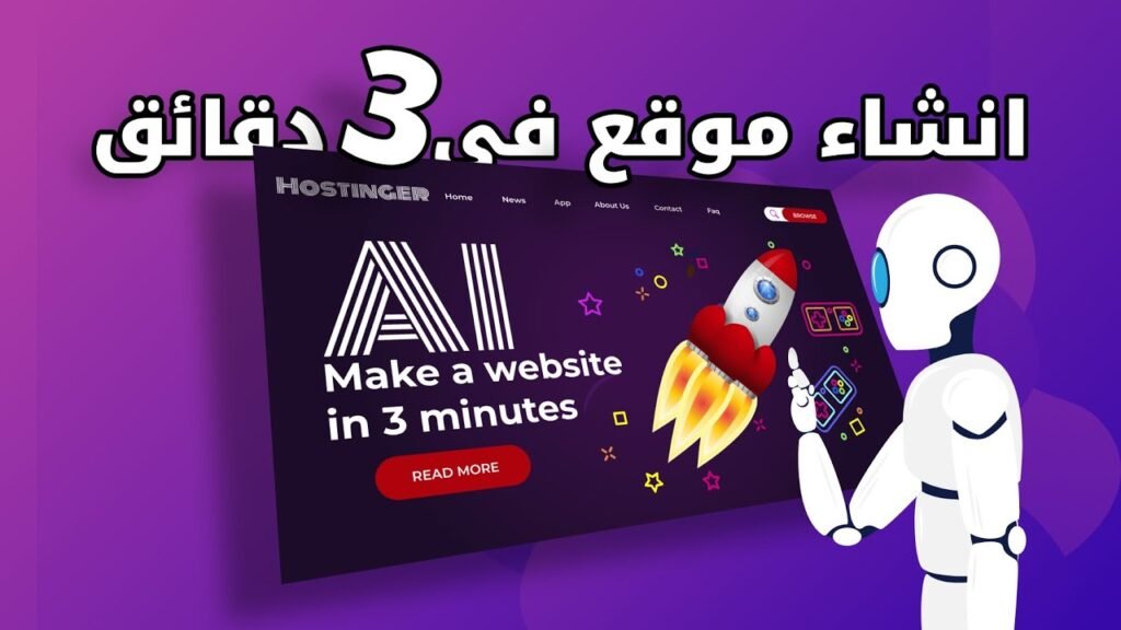 انشاء موقع الكتروني مجاني بالذكاء الاصطناعي